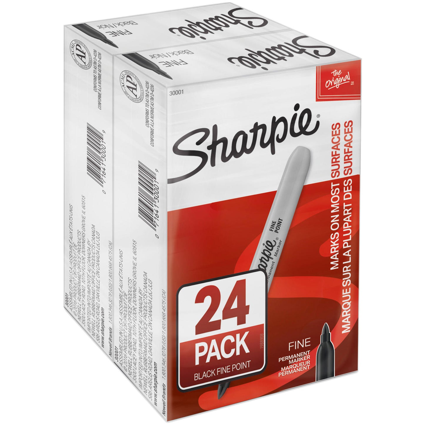 Sharpie Permanent Fine Tip Markers, Black (Pack of 24) – My Kosher