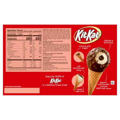 Kit Kat Drumstick Ice Cream Cones Variety Pack, Frozen (16 ct.)