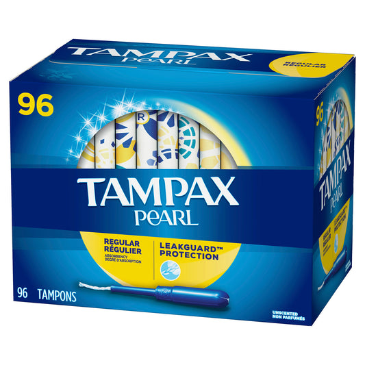 Tampax Pearl Unscented Tampons, Regular (96 ct.)