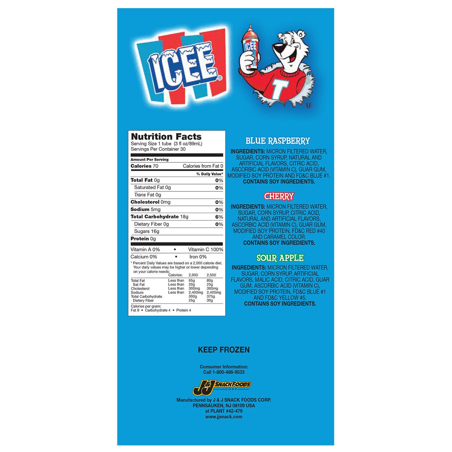 Icee Freeze Squeeze Up Variety, Frozen (30 ct.) – My Kosher Cart