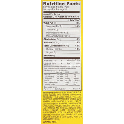 Mission Garden Spinach Herb Wraps (24 ct., 30 oz.)