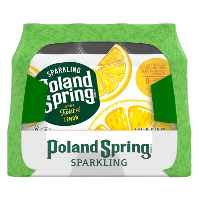Poland Spring Assorted Flavor Sparkling Natural Spring Water, 24 pk./16.9 oz.