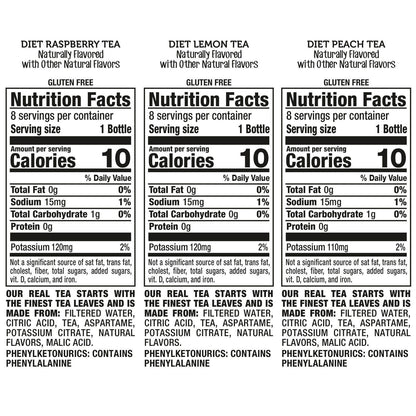 Diet Snapple Tea Three Flavor Variety Pack (20 fl. oz., 24 pk.)