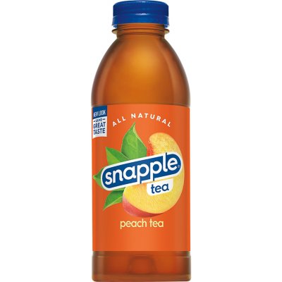 Snapple Snapple Peach Tea, 16 Fl Oz Glass Bottles, 6 Pack