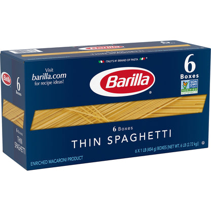 Barilla Pasta Thin Spaghetti (16 oz., 6 pk.)