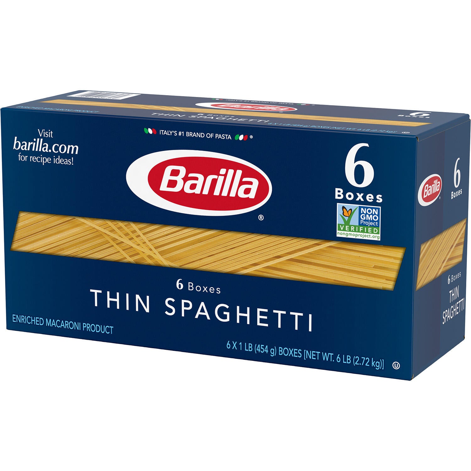 Barilla Pasta Thin Spaghetti (16 oz., 6 pk.) – My Kosher Cart