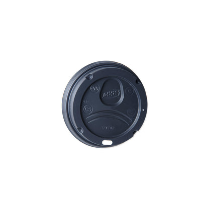 Dixie Sip-Through Dome Hot Drink Lids, Fits 12-20 oz. Cups, Black (500 ct.)