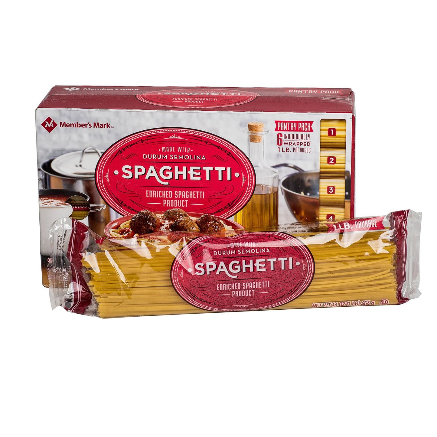 Spaghetti Pantry Pack (1 lb. ea, 6 ct.)