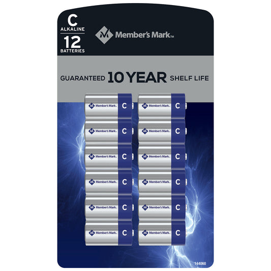 Member's Mark Alkaline C Batteries (12 Pack)