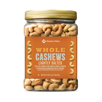 Member's Mark Lightly Salted Whole Cashews (33 oz.)