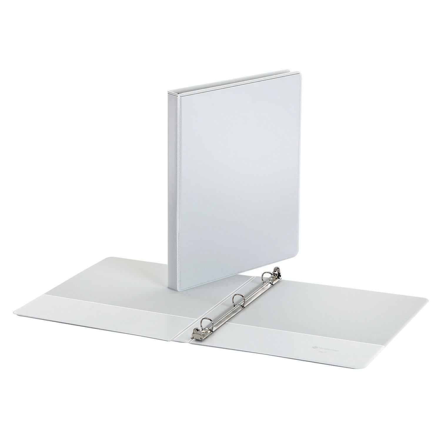 Buy Cardinal 3 Ring Binder, 1.5 Inch Premier Easy Open Binder, ONE-Touch  Locking Round Rings, 325-Sheet Capacity, ClearVue Cover, PVC-Free, White  (11110CB) Online at Lowest Price Ever in India | Check Reviews