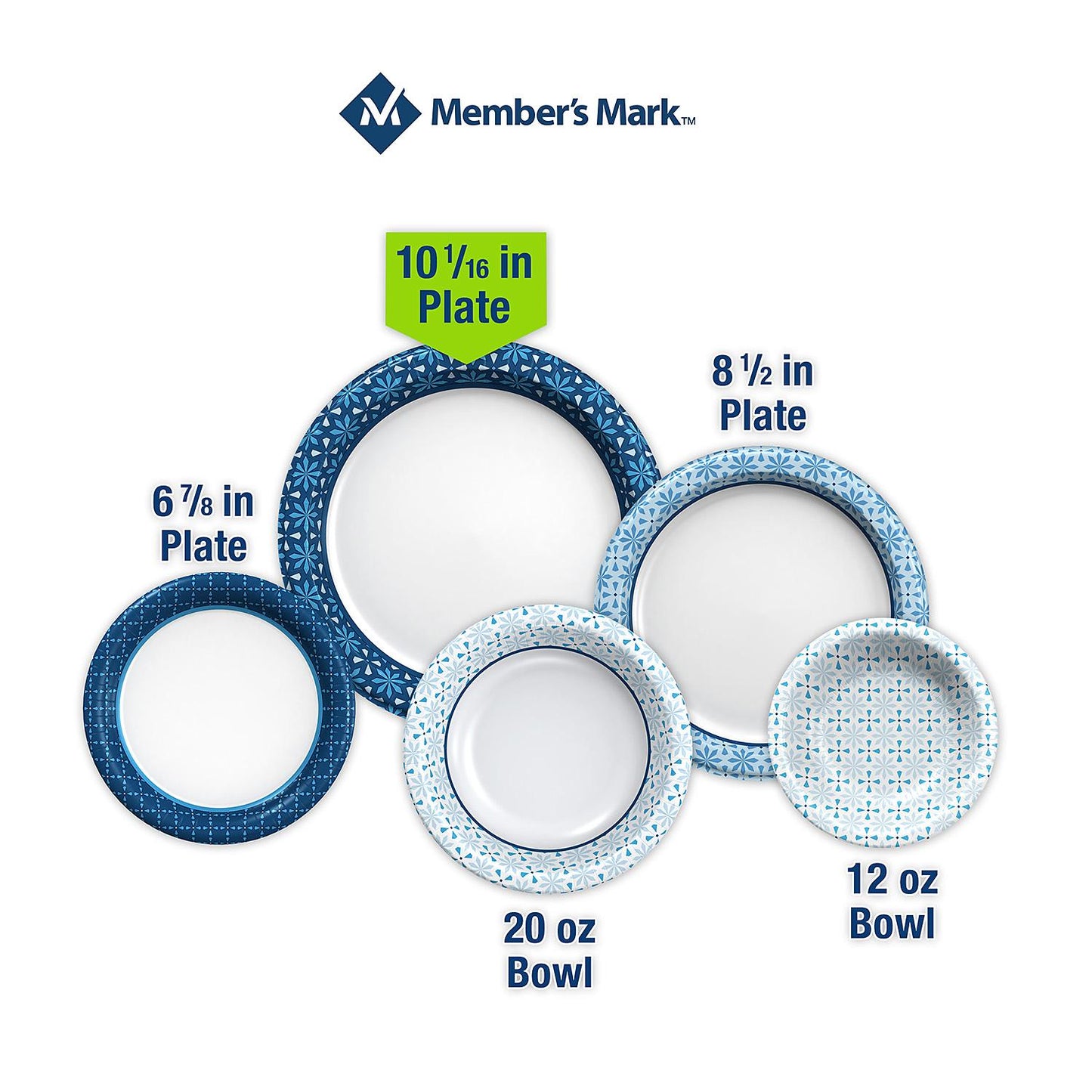 Member's Mark Ultra 10" Printed Paper Plates (204 ct.)