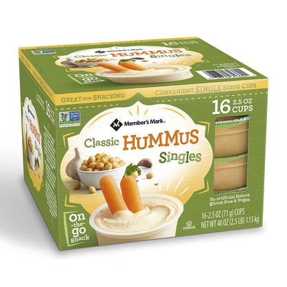 Member's Mark Classic Hummus Singles (16 pk.)