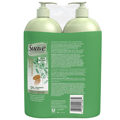 Suave Professionals Almond & Shea Butter Shampoo & Conditioner (40 fl.oz., 2 pk.)