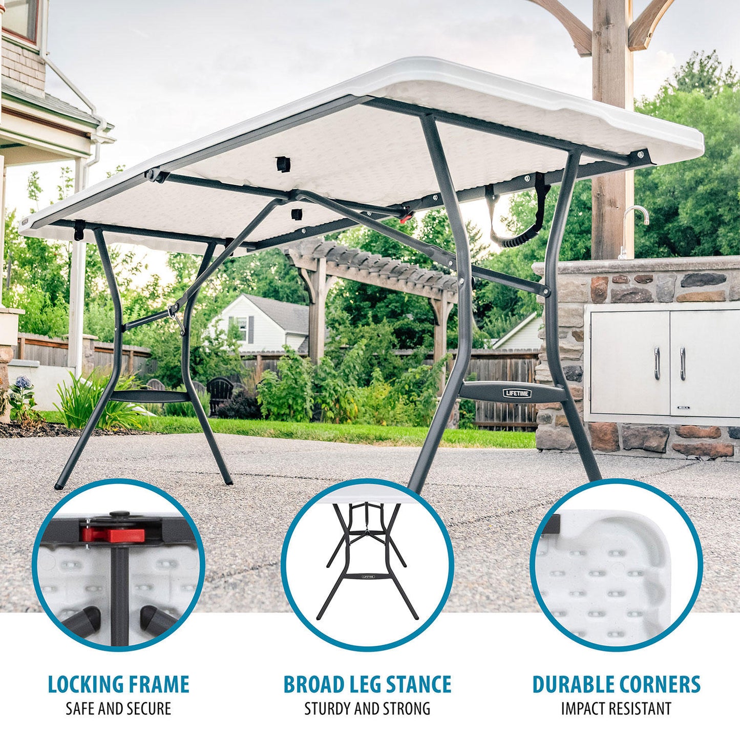 Lifetime 6' Fold-In-Half Table