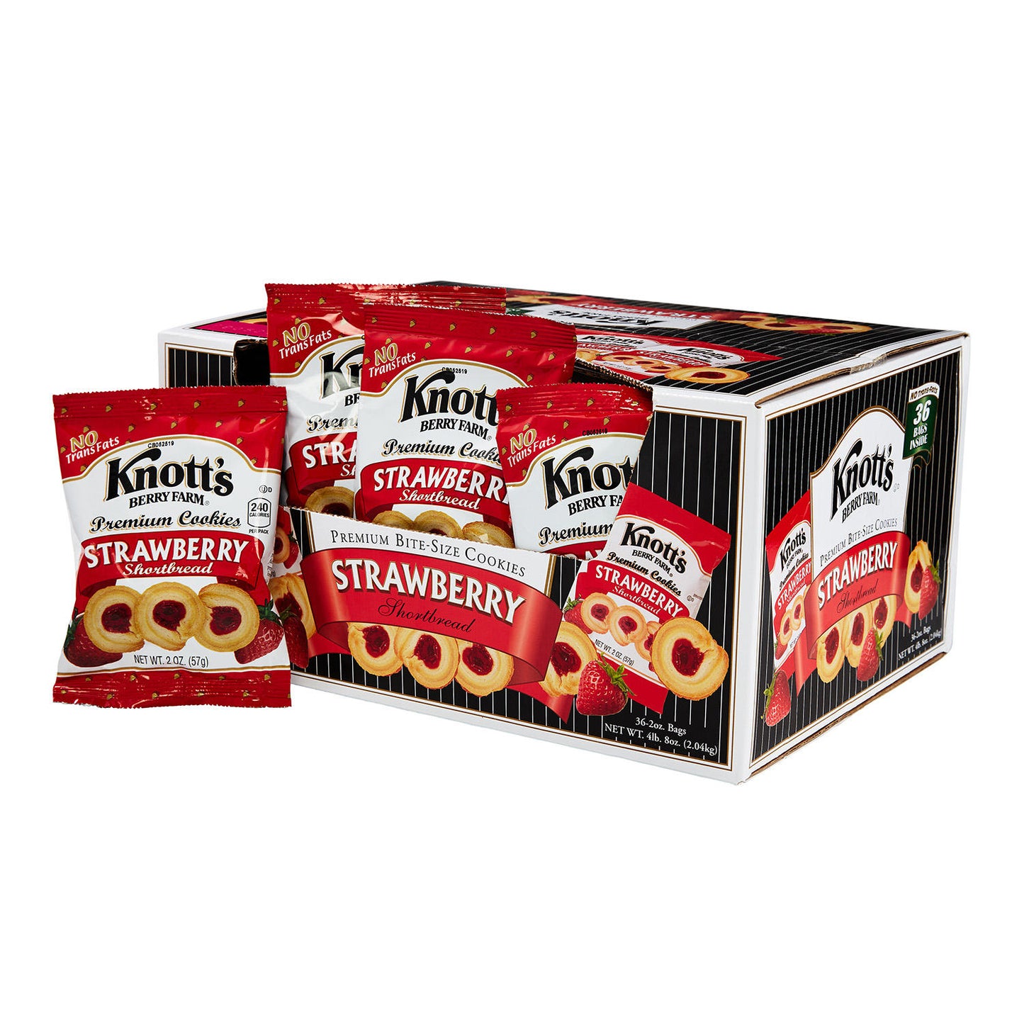 Knott's Berry Farm Strawberry Shortbread Cookies (2 oz., 36 pk.)