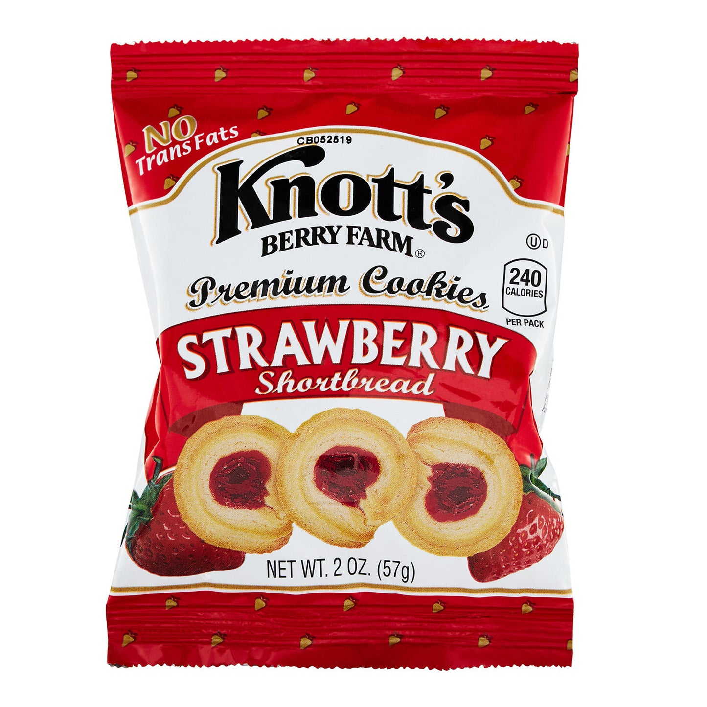Knott's Berry Farm Strawberry Shortbread Cookies (2oz / 36pk)