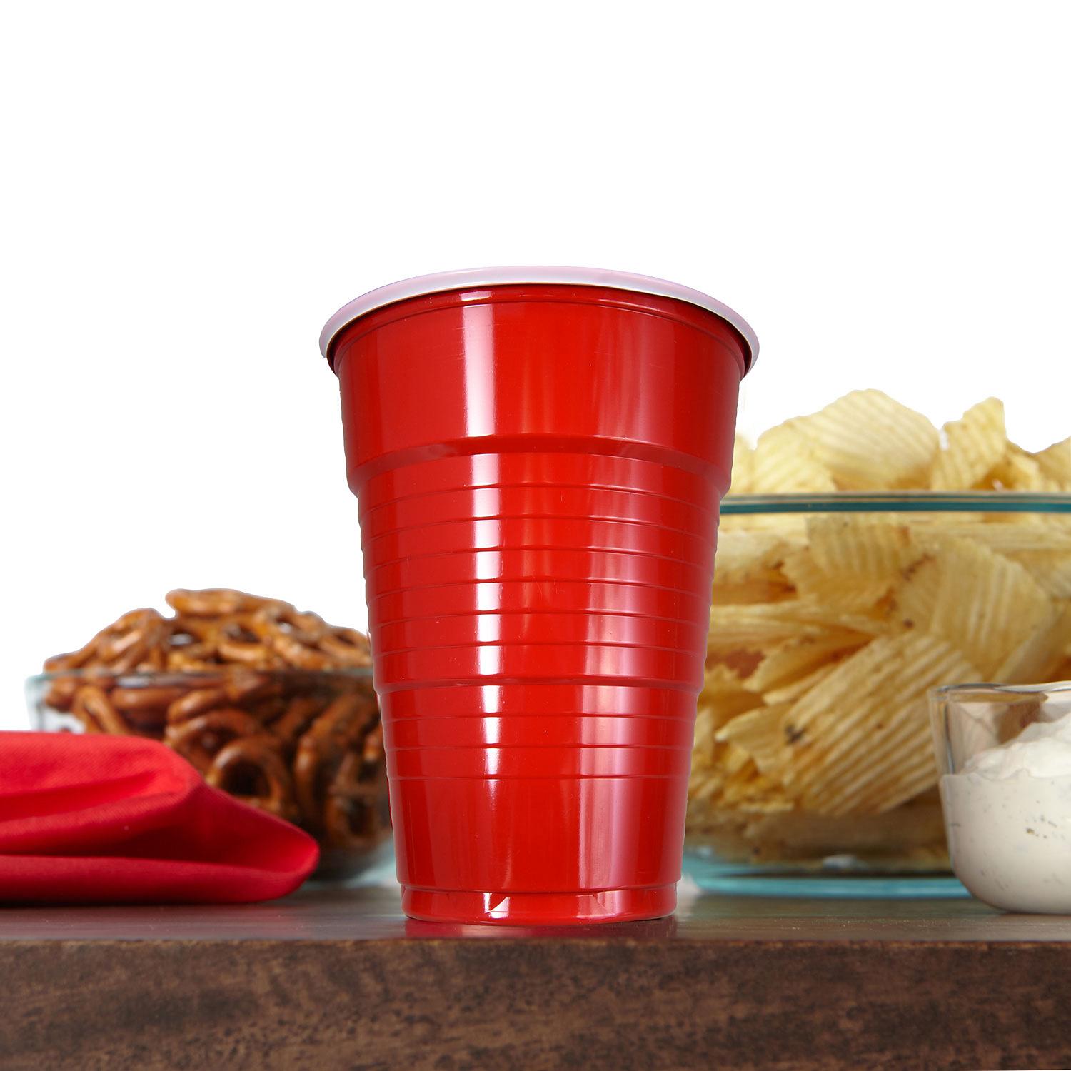 Comfy Package [240 Count] 9 oz. Disposable Party Plastic Cups - Red  Drinking Cups