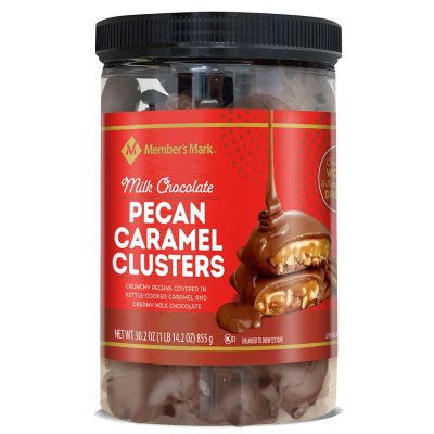 Milk Chocolate Pecan Caramel Clusters