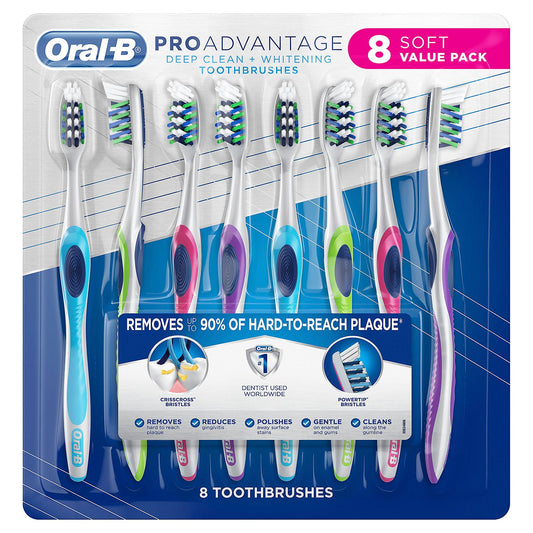 Oral-B ProAdvantage CrissCross Toothbrushes, 8 ct.