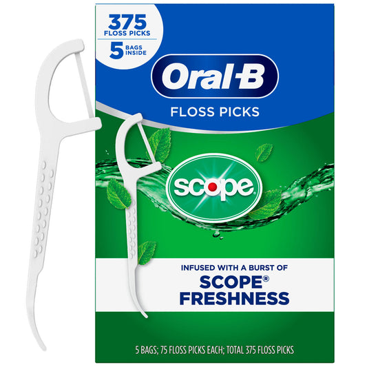 Oral-B Complete Floss Picks, Scope Outlast (375 Floss Picks)