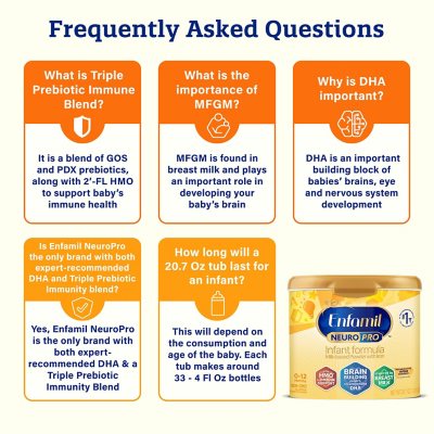 Enfamil NeuroPro Baby Formula Triple Prebiotic Immune Blend with 2'FL HMO, Reusable Tubs (20.7 oz., 2 pk.)