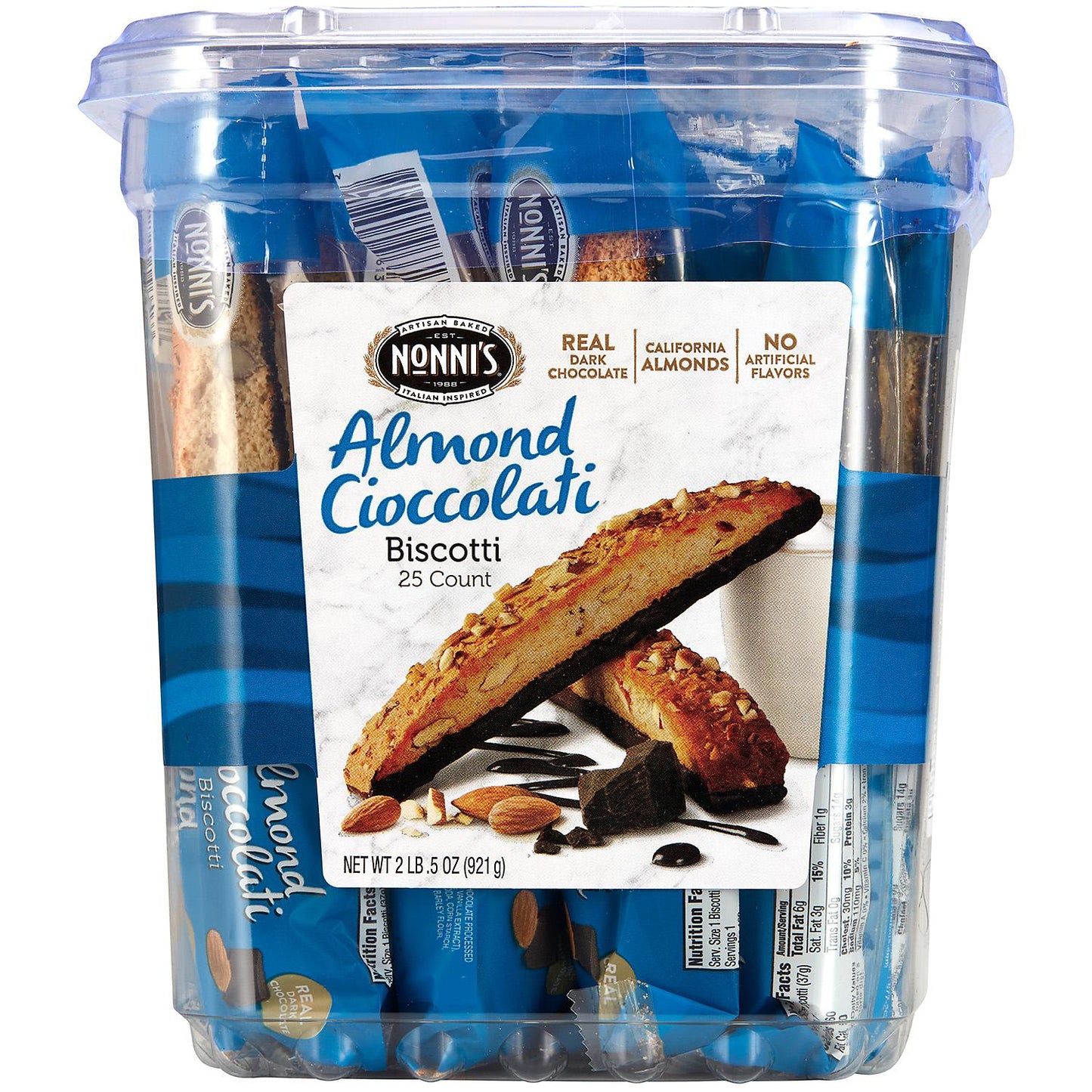 Nonni's Almond Chocolate Biscotti (31.2 oz., 24 ct.)