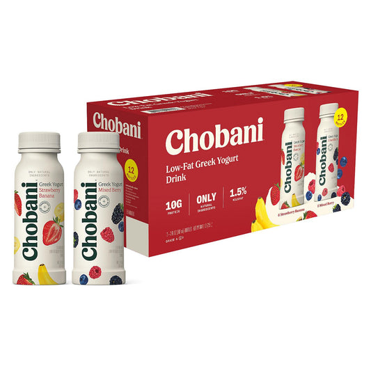 Chobani Low-Fat Greek Yogurt Drink Variety Pack (12 pk.)