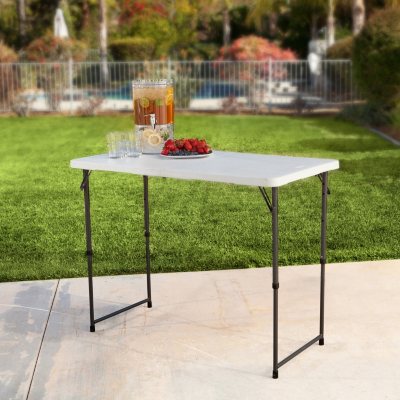 Lifetime 4' Fold-in-Half Adjustable Table