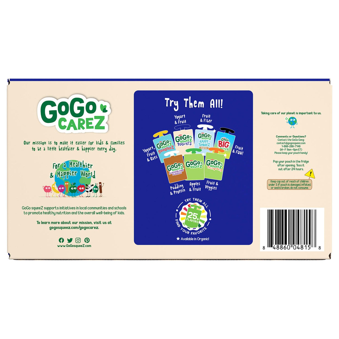 GoGo SqueeZ YogurtZ, Strawberry and Peach (20 ct.)