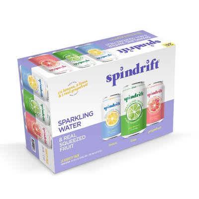 Spindrift Sparkling Water with Real Squeezed Fruit, Variety Pack (12 fl. oz., 24 pk.)