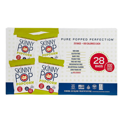 SkinnyPop Popcorn Snack Bags (0.65 oz., 28 ct.)