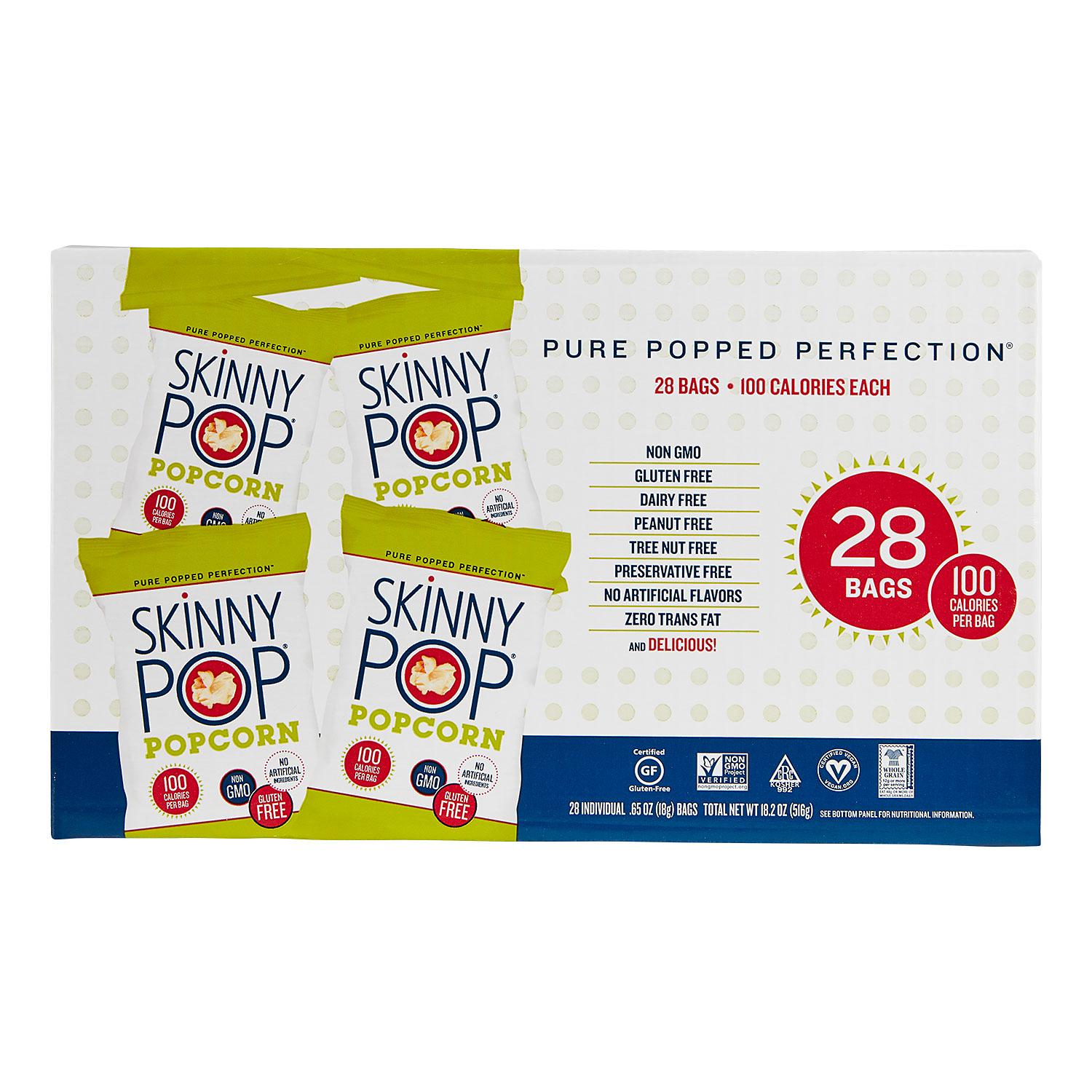 SkinnyPop Popcorn Variety Snack Pack - 36 ct