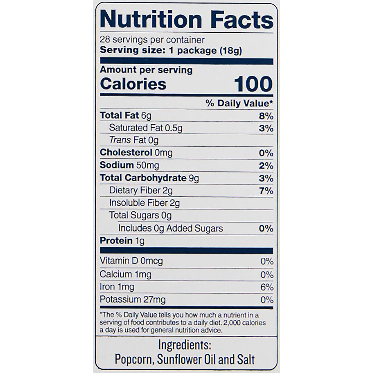 SkinnyPop Popcorn Snack Bags (0.65 oz., 28 ct.)