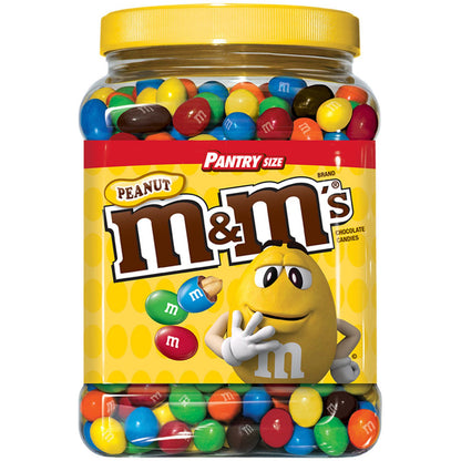 M&M's Peanut Chocolate Candy Pantry Size Jar (62 oz.)