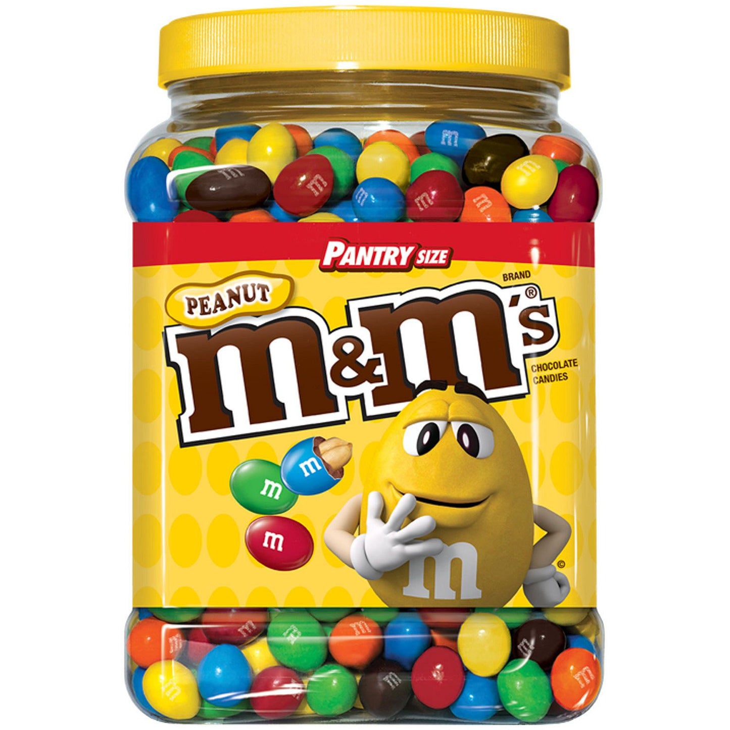 M&M's Peanut Chocolate Candy Pantry Size Jar (62 oz.)