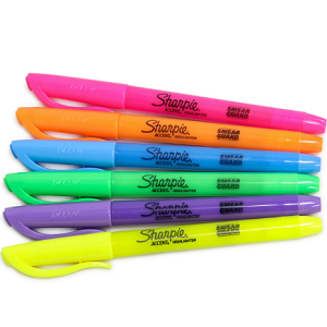 Sharpie Accent Mini Highlighters Assorted Ink Colors Pack Of 4