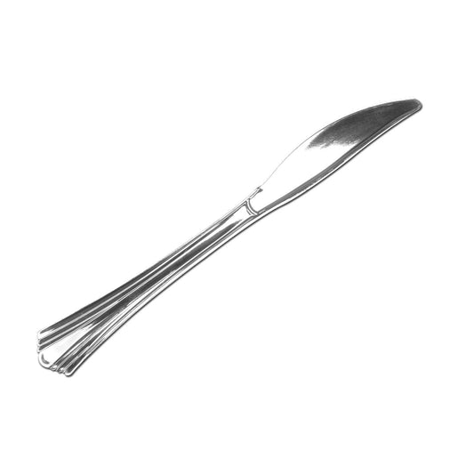 Reflections Plastic Knives, Heavyweight, Silver (600 ct.)