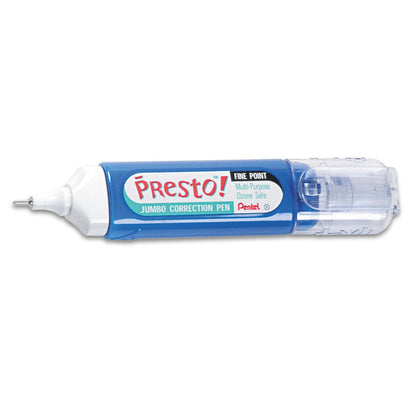 Pentel - Presto! Multipurpose Correction Pen, 12 ml - White,5-7 Day Delivery