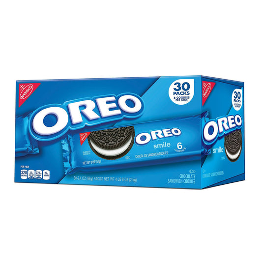 Nabisco Oreo Chocolate Sandwich Cookies (2.4 oz. ea., 30 pk.)