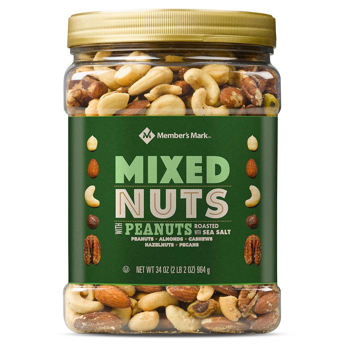 Roasted and Salted Mixed Nuts with Peanuts (34 oz.)