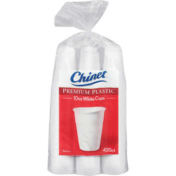 Chinet Premium Plastic Cold Cup, 10 oz, 420 ct