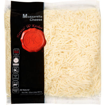 Natural & Kosher Shredded Mozzarella Cheese, 2 lbs