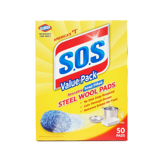 Clorox S.O.S ,sos ,Steel Wool Pads 50 Count