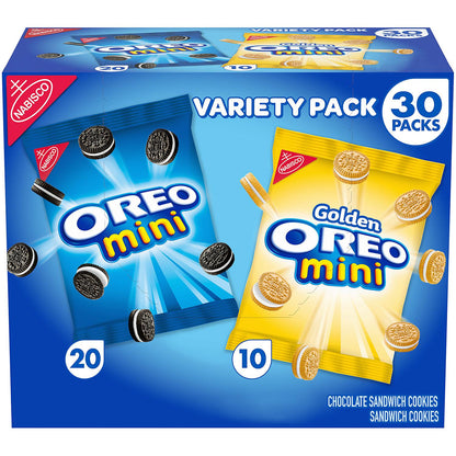 Mini Oreo Sandwich Cookies Variety Pack, (30 ct., 1.5 oz.)