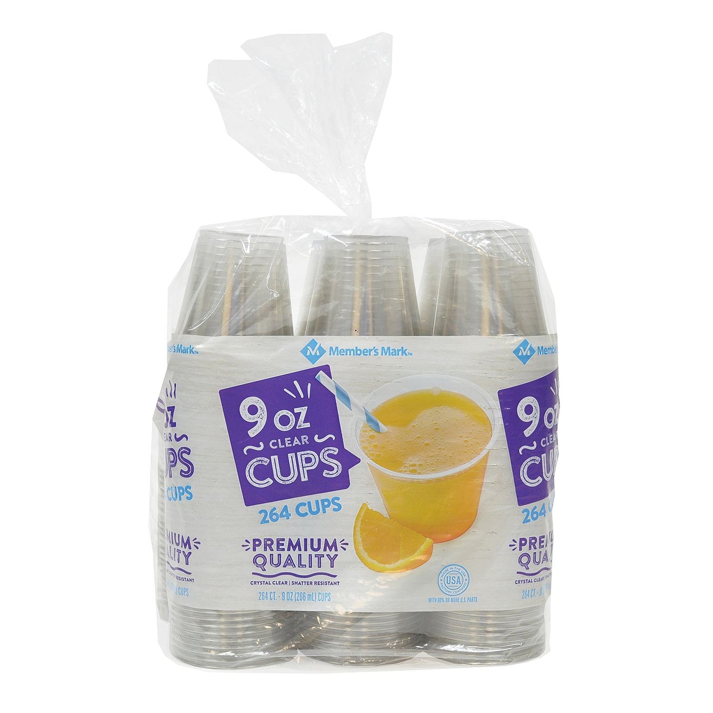 Member's Mark Clear Plastic Cups (9 oz., 264 ct.)