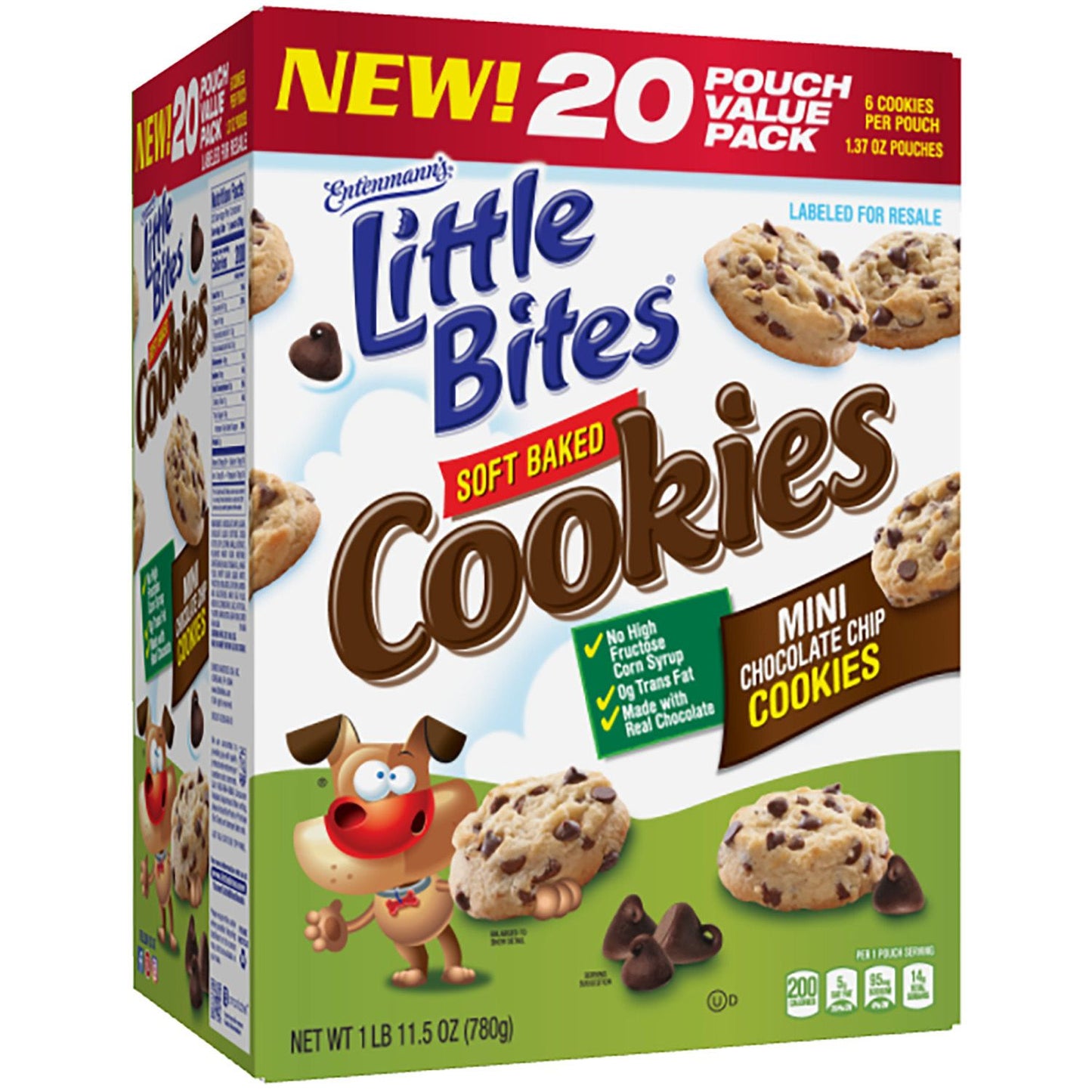 Entenmann's Little Bites Mini Chocolate Chip Cookies (1.37oz., 20 ct.)