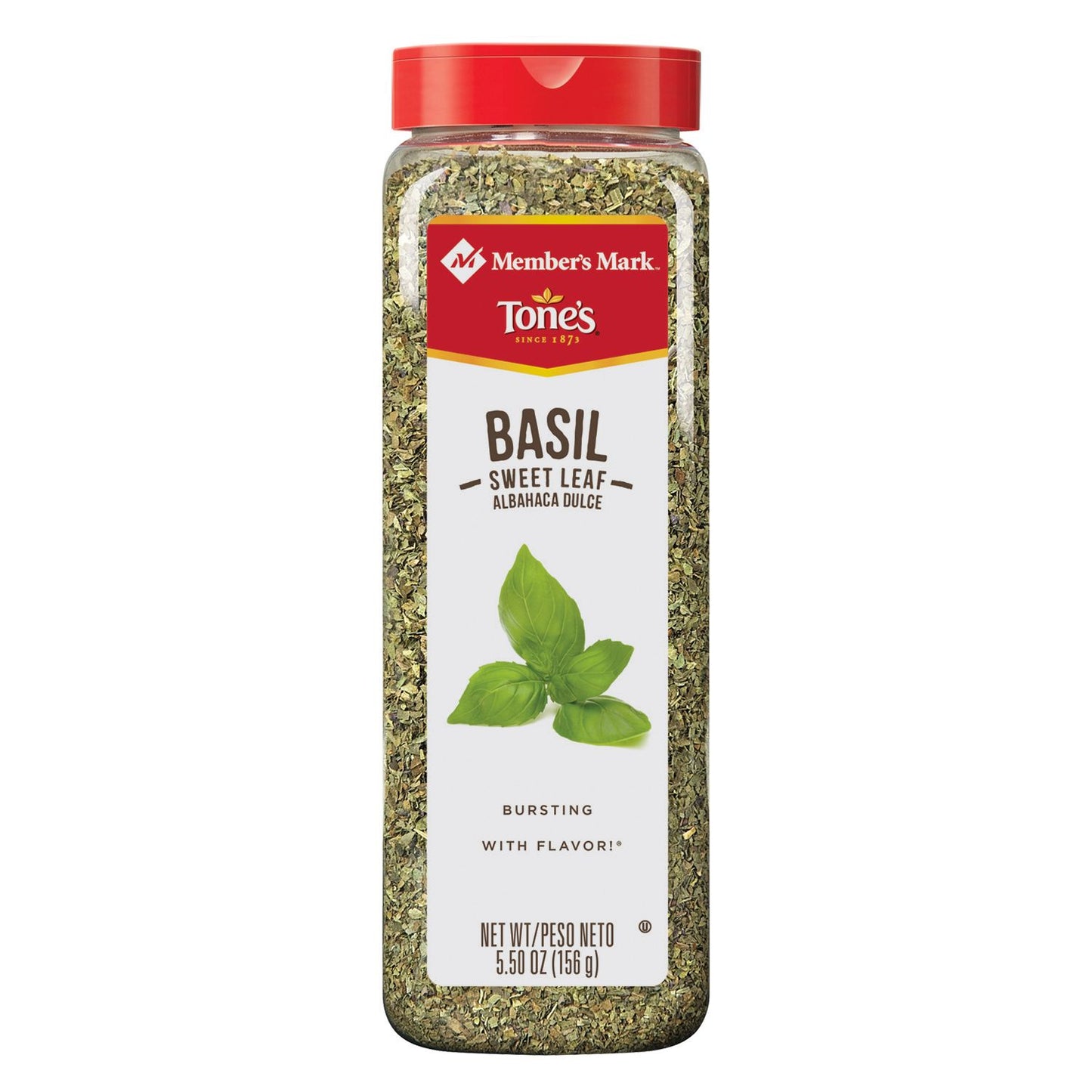 Sweet Basil Leaves by Tone's (5.5 oz.)