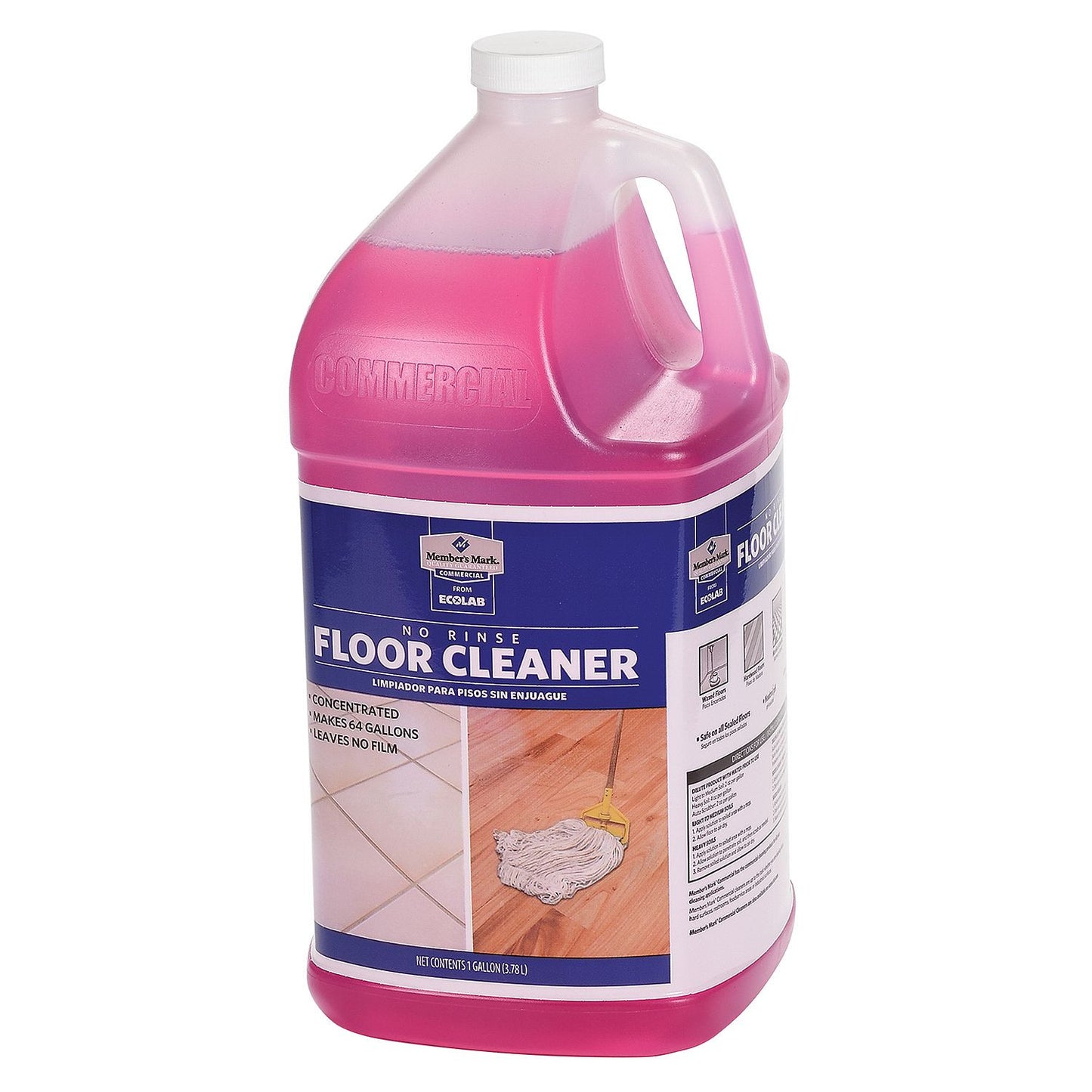 Member's Mark Commercial No Rinse Floor Cleaner, Neutral pH, 1 gal. (Choose Pack Size)