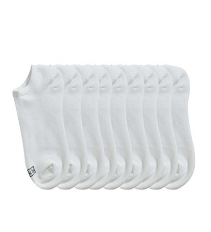 K. Bell Ladies' No Show Sock, 10-pair, Black